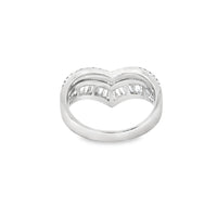 18kt White Gold Natural Diamond Free Form Ring (0.94ct)