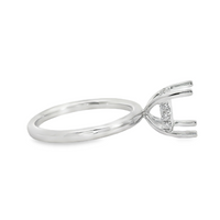 18kt White Gold Natural Round Diamond Semi-Mount Ring (.11ct)