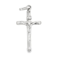 14kt White Gold Italian Made Crucifix Charm (1.95g)