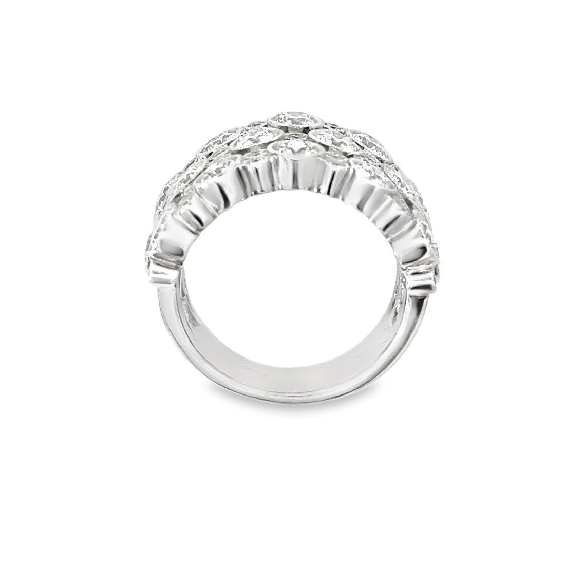 18kt White Gold Natural Diamond Geometric Ring (2.44ct)