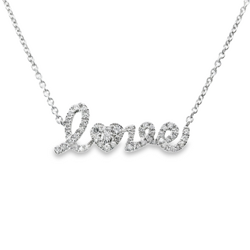 18kt White Gold Natural Diamond Pendant (0.27ct)