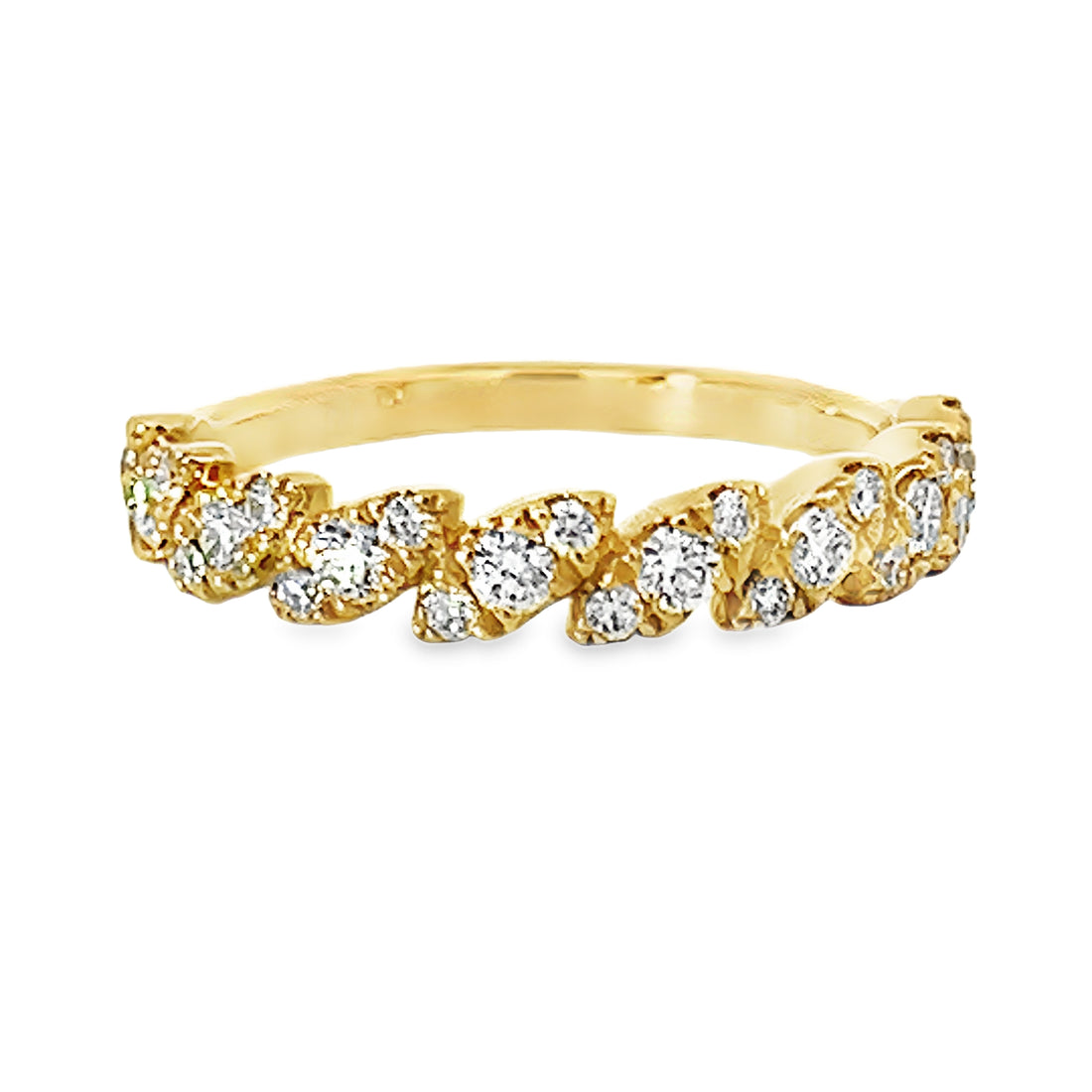 18kt Yellow Gold Diamond Geometric Ring (0.54ct)