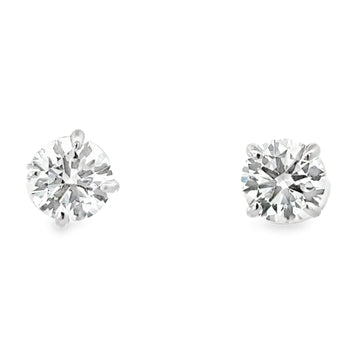 14kt White Gold Lab-Grown Round Diamond Studs (2.01ct)