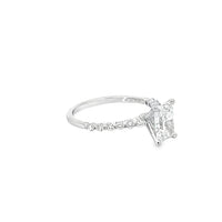 18K White Gold Lab-Grown Radiant Diamond Engagement Ring (1.30ct)