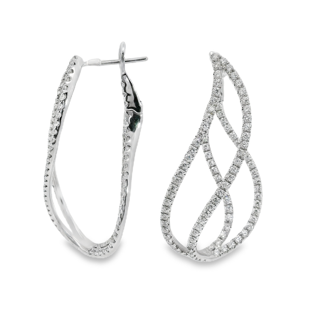 18kt Gold Natural Diamonds Earrings (2.19ct)