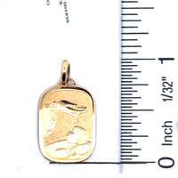 18kt Yellow Gold Italian Made Baptism Medal (2.4g)