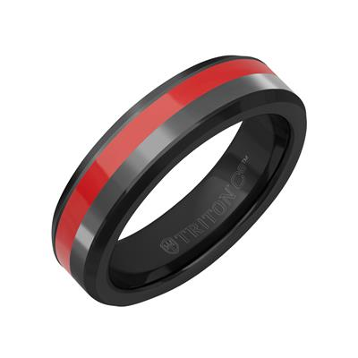 Triton Tu-Tone Tungsten 6.0 Finish Ring