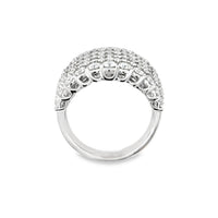 18kt White Gold Natural Diamond Pave Ring (4.73ct)