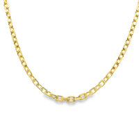 14kt White Gold 1.5mm 20 in Cable Link Chain