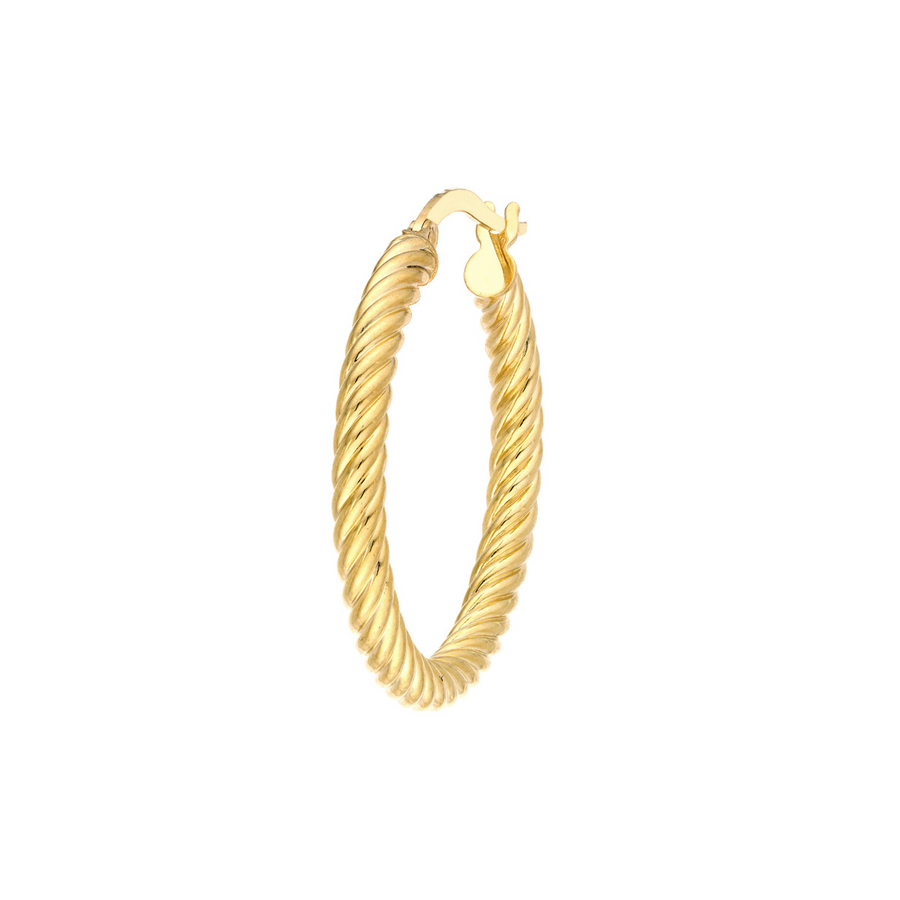 10kt Yellow Gold Medium Hoop Earrings