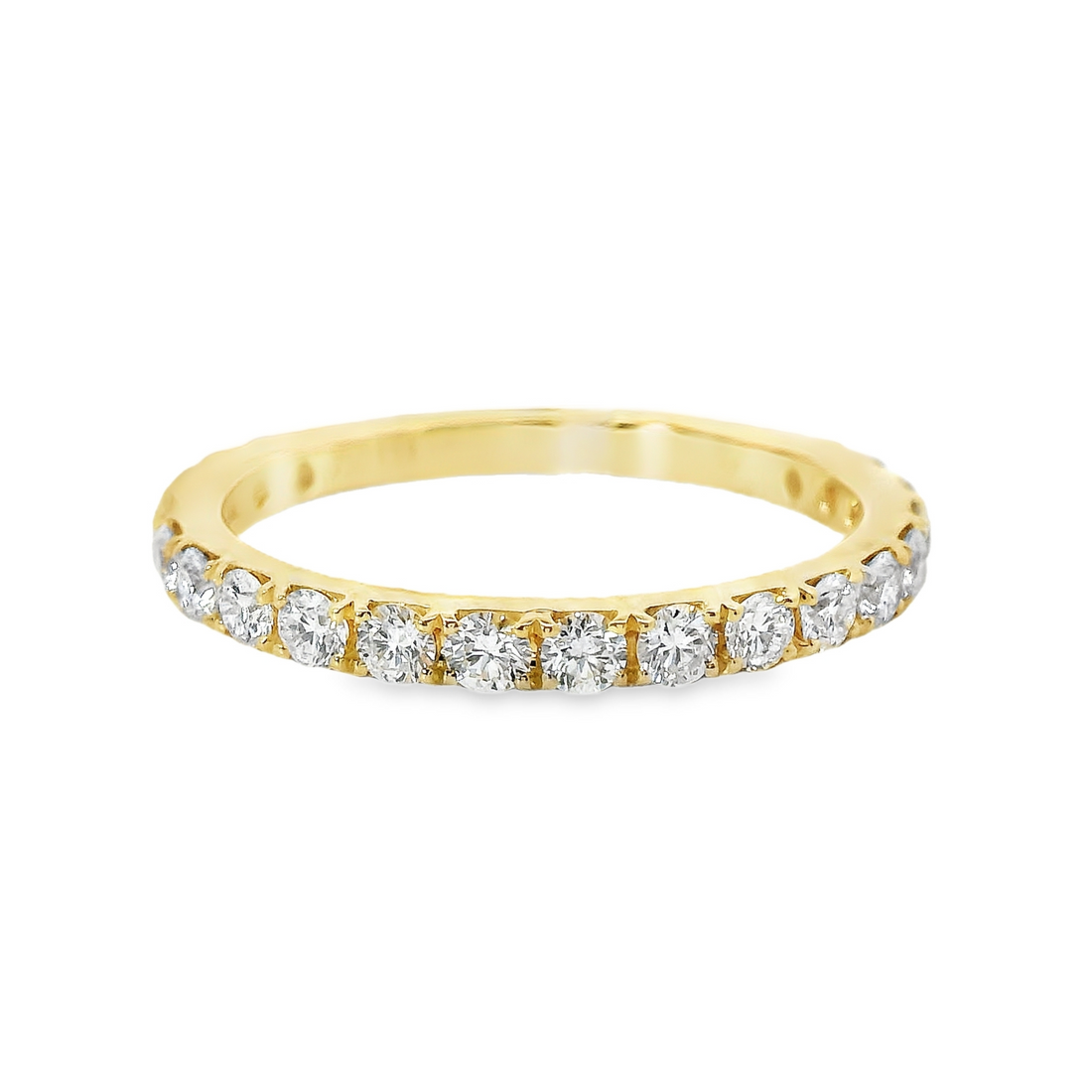 18kt Yellow Gold Natural Round Diamond Wedding Ring (.70ct)