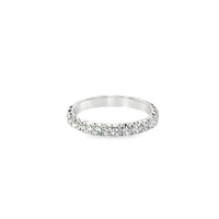 18kt White Gold Diamond French Pave Wedding Ring (0.74ct)