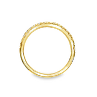 18kt Yellow Gold Natural Round Diamond Wedding Ring (.36ct)