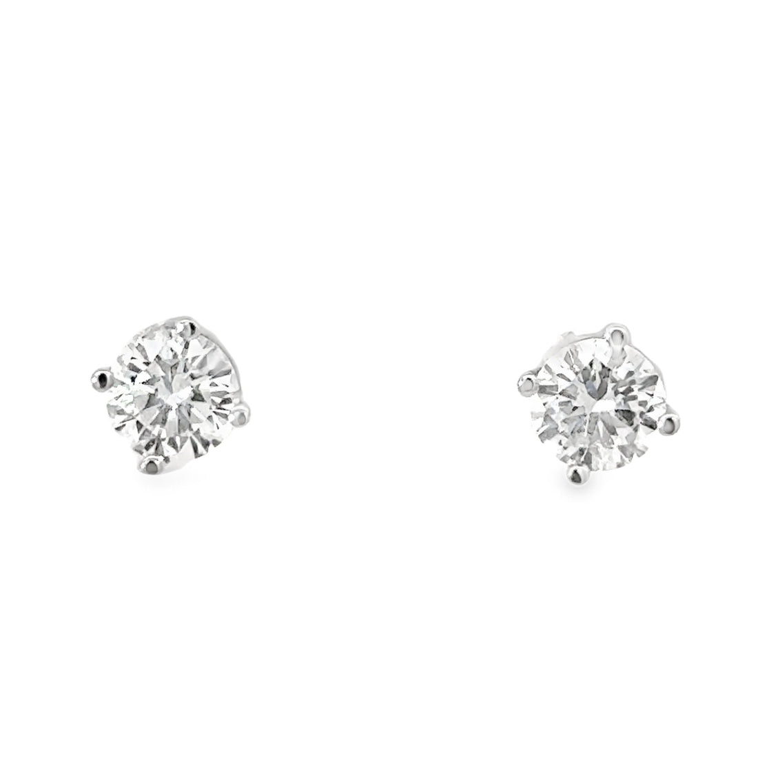 14kt White Gold Lab-Grown Diamond Stud Earrings (.90ct)