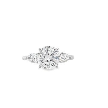 18kt White Gold 3-Stone Diamond Engagement Ring (2.68ct)