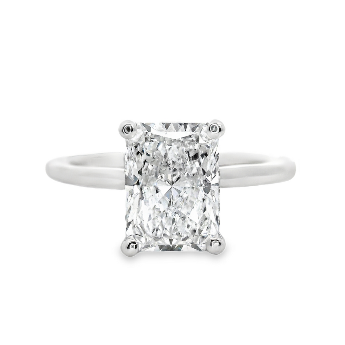 18kt White Gold Radiant Diamond Engagement Ring (2.12ct)