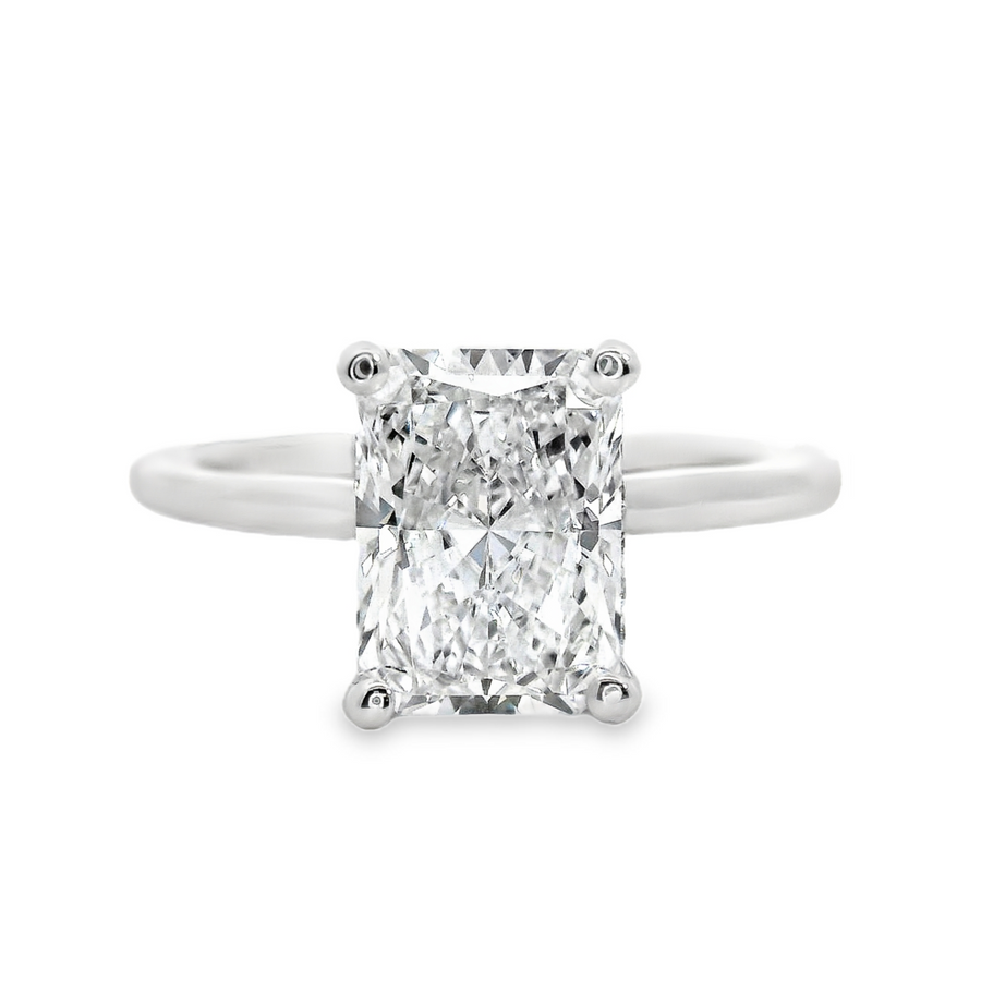 18kt White Gold Radiant Diamond Engagement Ring (2.12ct)