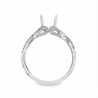 18kt White Gold Full-Cut Diamond Semi-Mount Ring (.44ct)