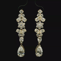 14kt Yellow Gold Lab-Grown Diamond Drop Earrings (4.58ct)