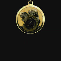 18kt Yellow Gold Italian Made Cherub Charm (2.75g)