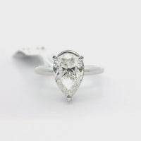18kt White Gold Pear Diamond Engagement Ring (2.17ct)