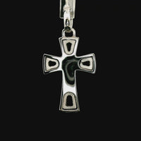18kt White Gold Italian Made Cross Pendant (3.03g)