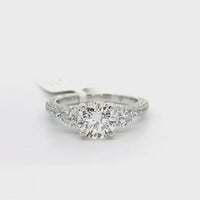 18kt White Gold Natural Round Brilliant Diamond Engagement Ring (2.26ct)