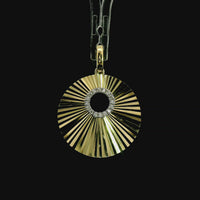 18kt Yellow Gold Natural Round Diamond Circle Pendant (.05ct)