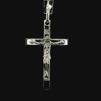 18kt White Gold Italian Made Crucifix Pendant (2.0g)