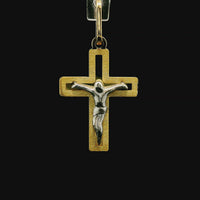 18kt Yellow Gold Italian Made Crucifix Charm (1.12g)