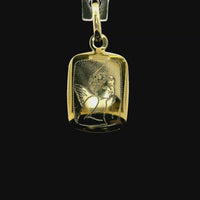 18kt Yellow Gold Italian Made Cherub Pendant (.56g)
